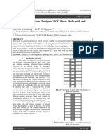 Review On Analysis and Design of RCC Shear Walls With and Without Openings