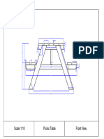 Picnic Table Technical Draw