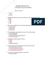 PRETEST MINGGU 9 - Pewarnaan Sel Bakteri