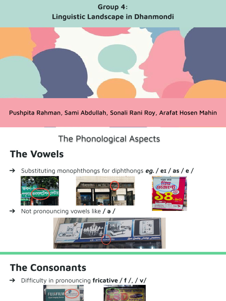 Linguistic Features of Dhanmondi English | PDF | English Language | Vowel