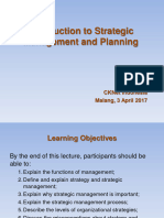 Introduction To Strategic Management & Planning