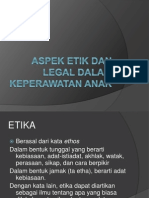 Aspek Etik Dan Legal Dalam Keperawatan Anak