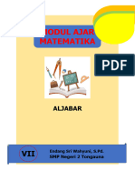 Modul Ajar Matematika - Modul Ajar Matematika Aljabar - Fase D