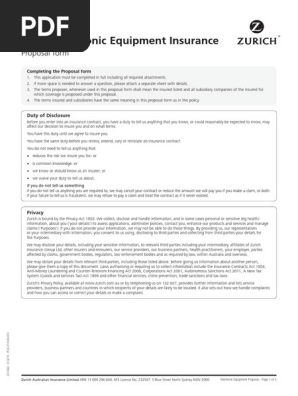 electronic-equipment-insurance-proposal