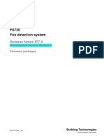 FS720 Fire Detection System: Release Notes IP7.0