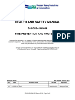 Dhi Ehs HSM 004 - Fire Prevention and Protection - Rev0