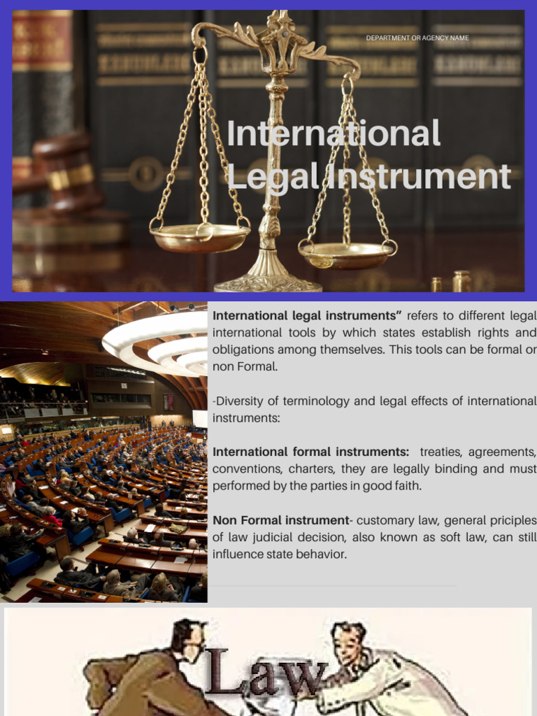 International Legal Instruments Overview | PDF | Treaty | Convention On ...