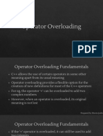 Unit 4 - Operator Overloading