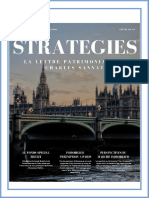 31 Septembre 2018 Lettre STRATEGIES N°34 Jouer Le Brexit Droit de Préemption Marché Immobilier Crise de La Dette