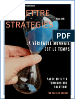 37 Mars 2019 Lettre STRATEGIES N40 Mars 2019 La Vraie Monnaie Est Le Temps