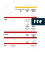 100 Level Timetable Computer Science