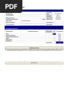 Travel Advance Request Form