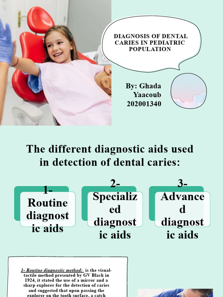 Diagnosis of Dental Caries in Pediatric Population | PDF | Dental ...