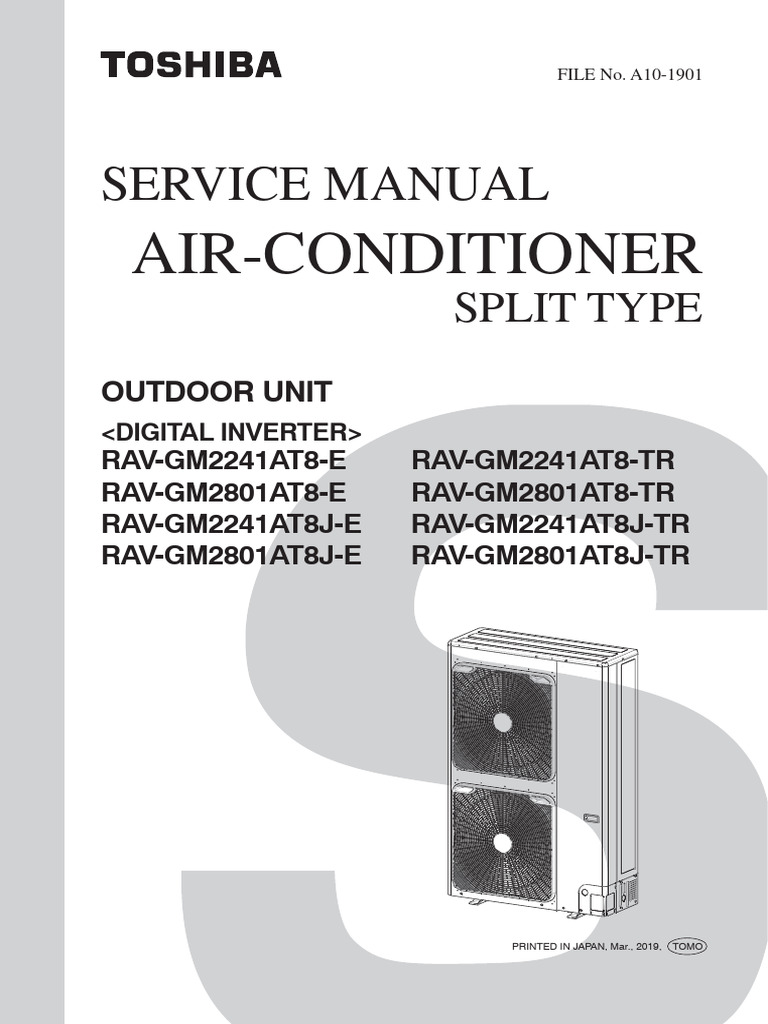 Toshiba Air Conditioner Service Manual | PDF | Leak | Air Conditioning