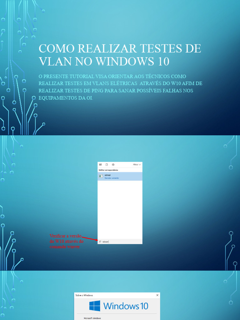 Testes de VLAN no Windows 10 | PDF