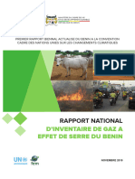 Benin Rapport National Inventaire Ges