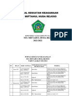 Jadwal Kegiatan Keagamaan - MTs MIF