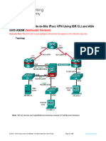 10.2.1.9 Lab - Configure a Site-to-Site IPsec VPN Using ISR CLI and ASA 5505 ASDM_Instructor