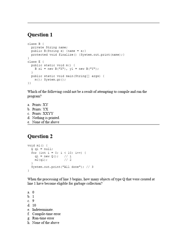 Krishnendu_Questionsgarbage collection PDF Computer Programming