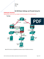 9.3.1.2 Lab - Configure ASA 5505 Basic Settings and Firewall Using CLI - Instructor