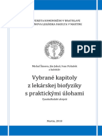 Vybrane Kapitoly Z Lekarskej Biofyziky S Praktickymi Ulohami 2018