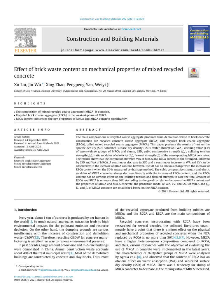 Long 1S2.0S0950061821010801Main PDF Concrete Young's Modulus