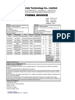 Proforma Invoice: Istartek Technology Co., Limited