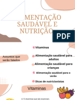 Apresentação Alimentação Saudável e Nutrição Básica e Simples em Tons de Marrom - 20231106 - 172101 - 0000