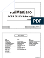 Acer Aspire 6920G Inventec Kilimanjaro 6050A2184401 Rev A02 Schematics