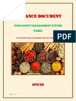 Fssai Guidance Document Spices 23-10-2018