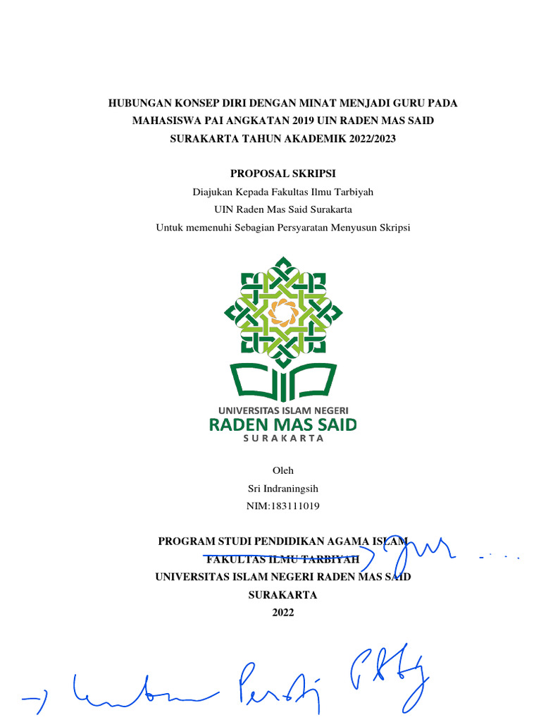 Minat Menjadi Guru Mahasiswa PAI UIN RMS | PDF | Karier & Perkembangan ...