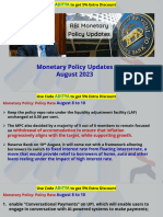 Monetary Policy Updated August 2023 by Aditya Sir