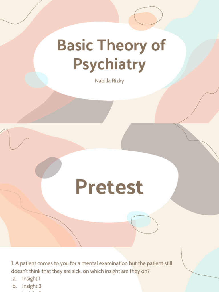 Basic Theory of Psychiatry PDF Hallucination Delusion