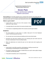 Groin Pain - Patient Information and Exercises