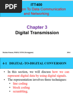 Introduction To Data Communication and Networking: Digital Transmission