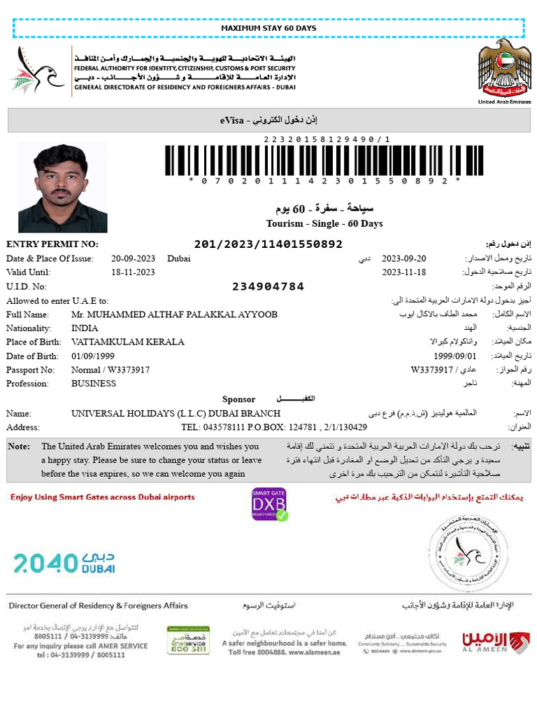 E Visa | PDF