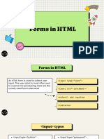 Forms in HTML
