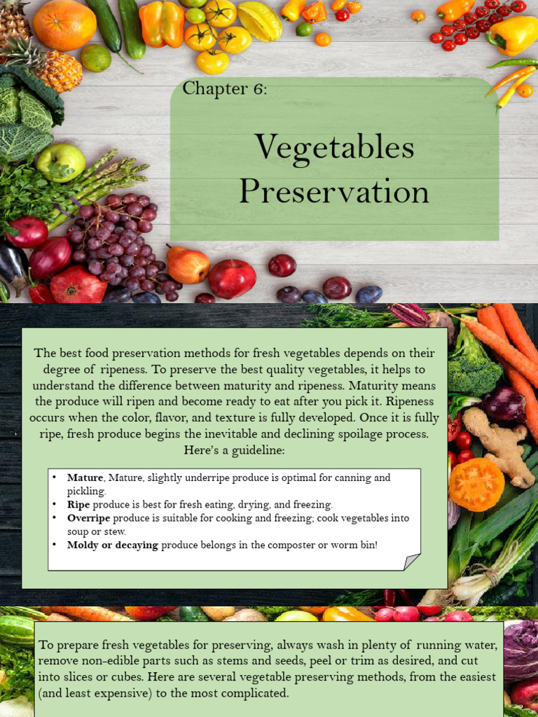 VITAMINS AND MINERALS IN VEGETABLES CAN BE PRESERVED BY intelligence overview