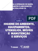 Cartilha ANR 03 PÓS-COVID-19 - Higiene Do Ambiente, Equipamentos, Utensílios, Móveis e Manutenção e Serviços