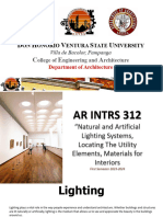 Lecture 3 - Natural and Artificial Lighting in Architecture - Ar Intrs 312