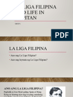 La LIGA FILIPINA AND LIFE IN DAPITAN