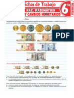 Equivalencias y Cambios Monetarios para Sexto Grado de Primario