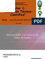 Clase 1 - Tema 1 - Redacción Científico - Técnica
