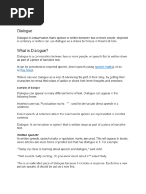Dialogue