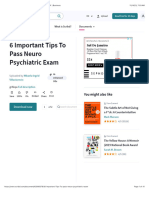 6 Important Tips To Pass Neuro Psychiatric Exam - PDF - Business