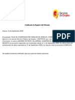 Cert Servicio de Empleo