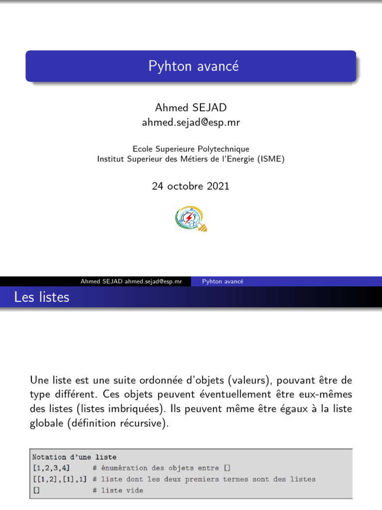 Concepts avancés en Python | PDF | Fichier informatique | Python ...
