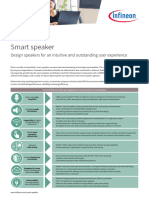 Infineon-Smart Speaker Design Speakers For An Intuitive and Outstanding User experience-ApplicationBrief-v04 00-EN
