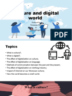 Culture and Digital World