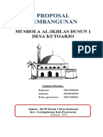 Proposal Mushola Al-Ikhlas Dusun 1 Desa Kutoarjo